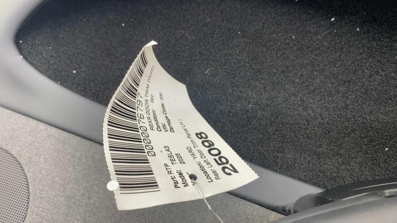 1983171-25-E ⭕ 2024 2025 Model 3 Rear Side Highland Door Panel Trim Card Left LH 1983171-25-E