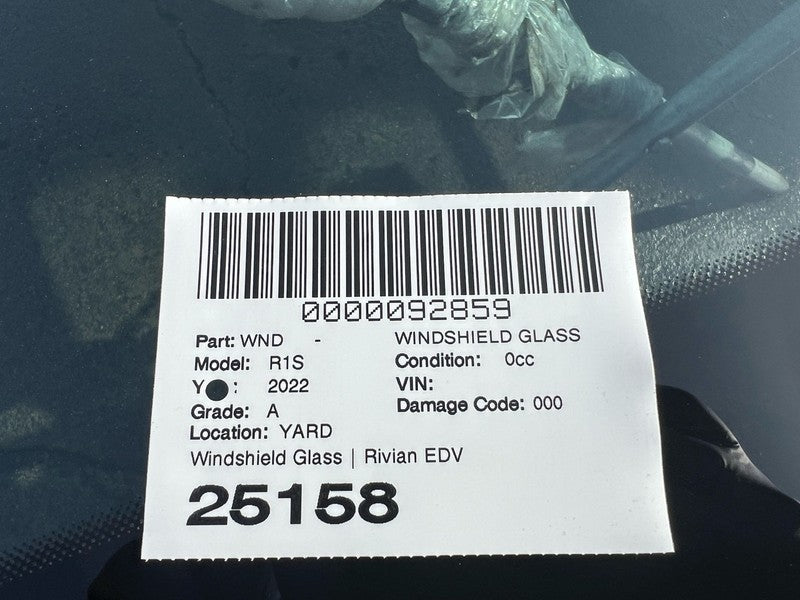 ⭕2022 Rivian EDV-700 Amazon Truck Front Windshield Windscreen Glass PT