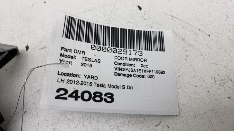 2012-2015 Tesla Model S Driver Exterior Rear View Door Mirror Left LH Brown PPTI
