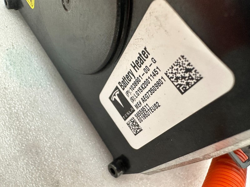 1038901 00 G ⭕ 12-20 Model S Electric Battery Heater w/ Wire Harness Wiring Loom 1038901-00-G