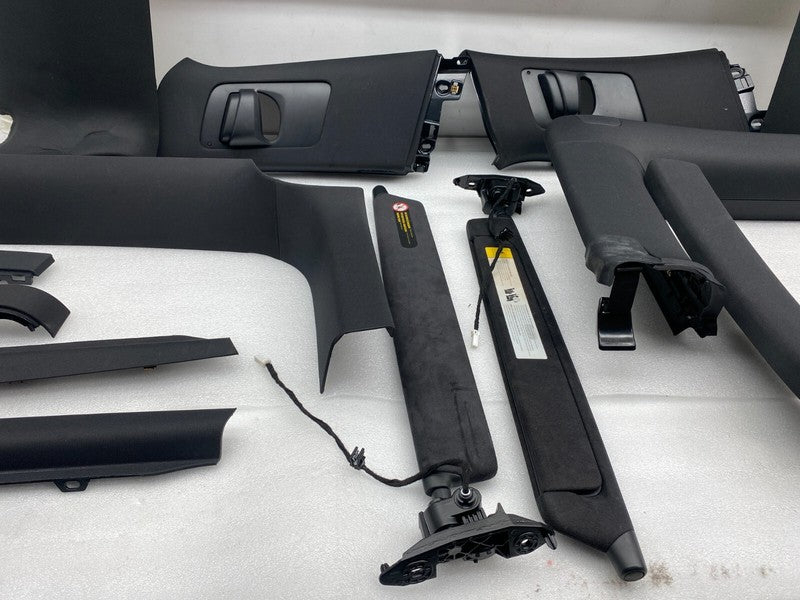 ⭕ 16-20 Tesla Model X SET Headliner Sunvisor Upper A + B + C-Pillar Tr