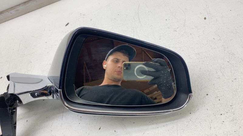 1041318-00-A 2012-2016 Tesla Model S Front Right Exterior Rear View Door Mirror RH Blue PMMB