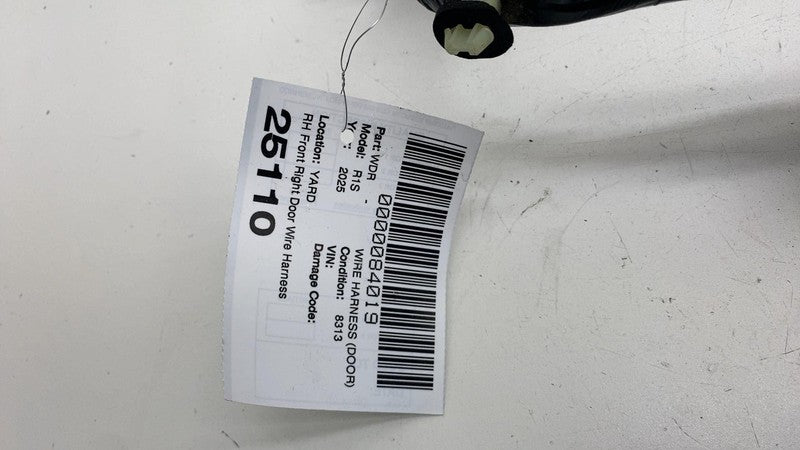 ⭕ 2025 Rivian R1S Front Passenger Side Door Wiring Harness Right RH PT