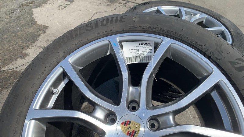 4N0 909 144 H ⭕2019-2024 Porsche Cayenne SET of 4 Front & Rear Wheel Rim 10 Bent Spoke w/ Tire