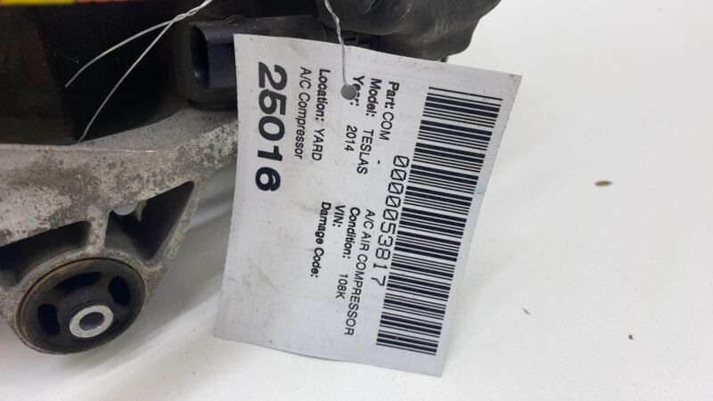 2012-2015 Tesla Model S Electric Air Conditioning A/C Compressor Pump w/ Bracket