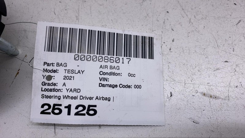 ⭕ 2020-2024 Tesla Model Y Front Driver Steering Wheel Safety Airbag 15