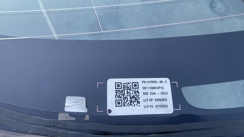 ⭕ 21-23 Model 3 M3 Rear Trunk Panoramic Backlite Glass Back Section 14