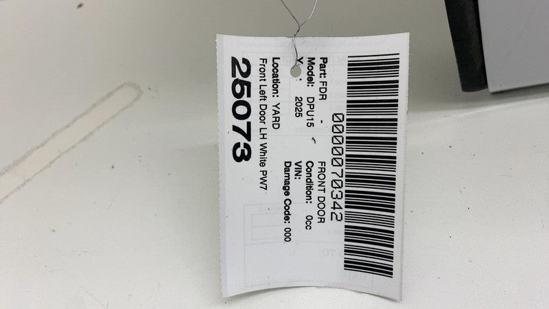 ⭕ 2019-2025 Ram 1500 Front Driver Side Door Shell Panel Left LH Assy White - PW7