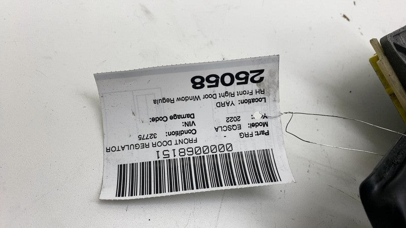 ⭕ 2022 Mercedes-Benz EQS 450+ V297 Front Right Door Window Regulator & Motor OEM