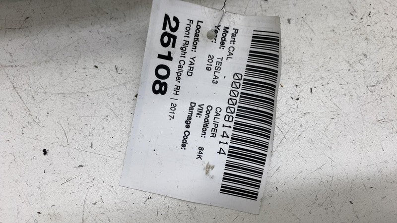 104462200D ⭕ 2017-2023 Tesla Model 3 M3 Front Right Caliper w/ Brake Hose Line 1044622-00-D
