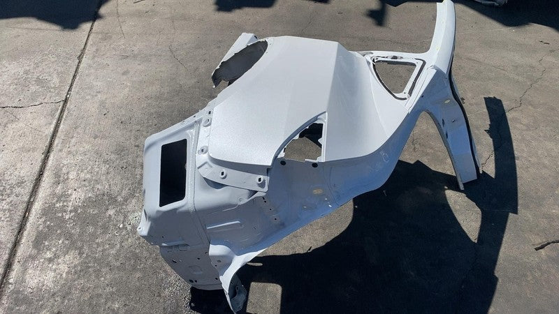 ⭕ 2020-2023 Tesla Model Y Rear Left Quarter Panel Structural Cutout White PPSW