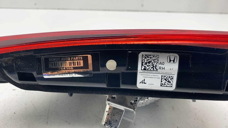 34150-TVA-A013-M1 ⭕ 2018-2021 Honda Accord Rear Right Side Inner Tail Light OEM 34150-TVA-A013-M1