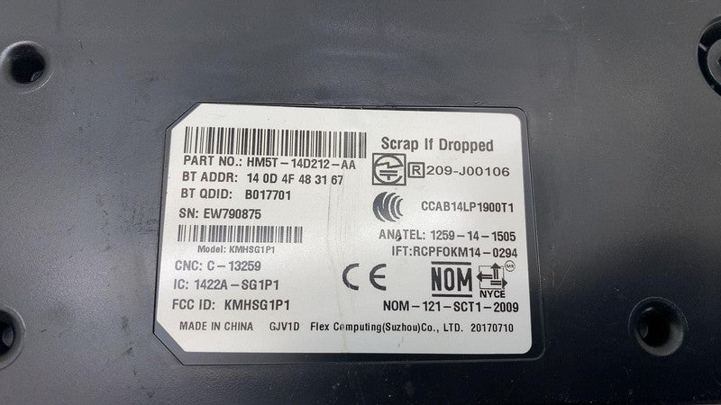 DJ5T14D210AA 2013 2014 2015 2016 2017 2018 Ford C-Max Communication Control Module w/ Bracket