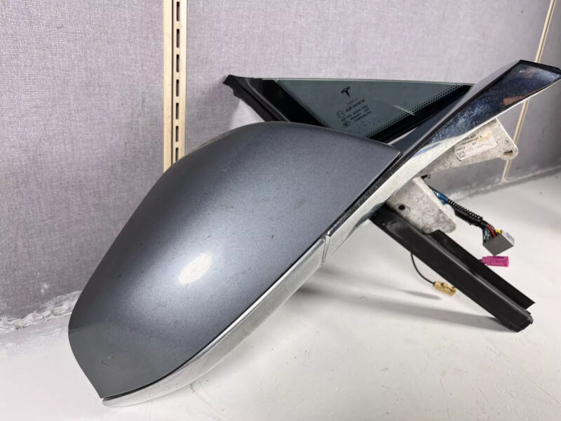 E6 43R-001074 2012-2015 Tesla Model S MS Front Passenger Exterior Rear View Door Mirror Right