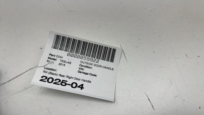 ⭕ 12-15 Tesla Model S Rear Passenger Side Exterior Door Handle Outer B