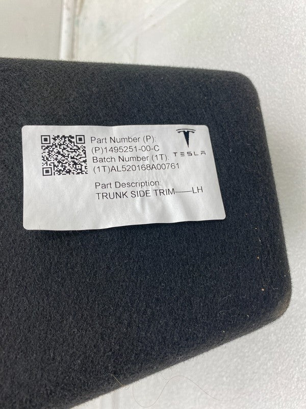 1495251 00 C ⭕2020-2023 Tesla Model Y Driver Side Trunk Trim End Item Panel Left 1495251-00-C