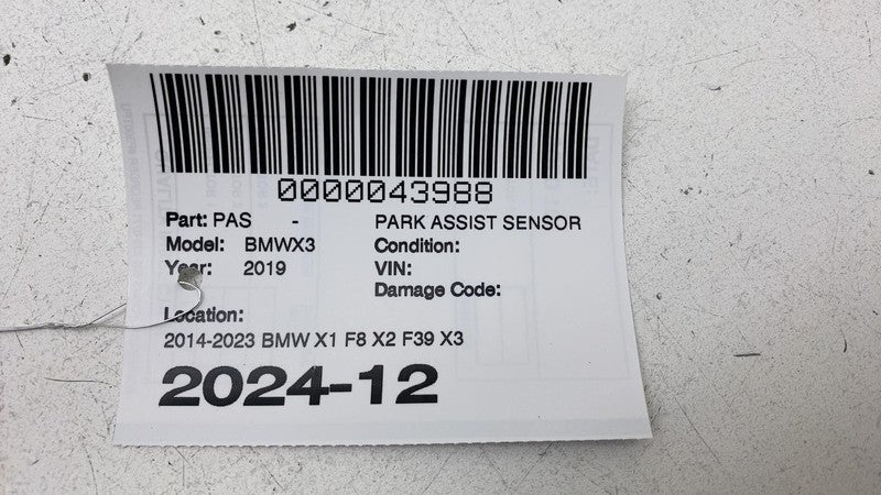 ⭕ 2018-2023 BMW X3 Bumper Parking Assist Park Distance Sensor Assy 662
