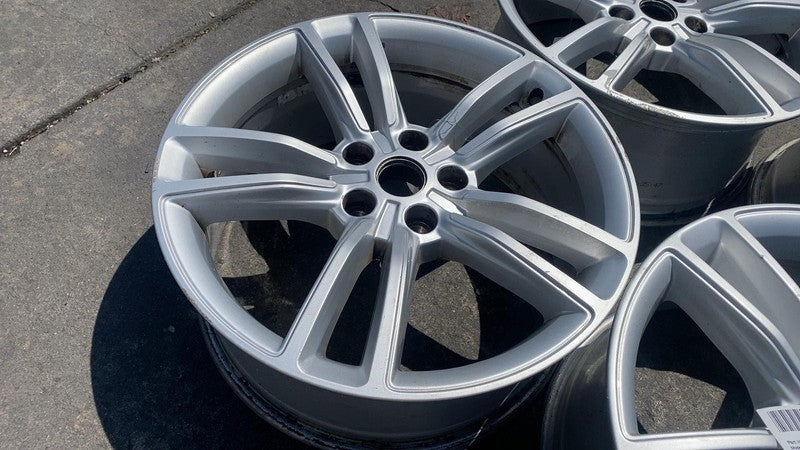 600721400D 2012 2013 2014 2015 Tesla Model S MS Silver Wheel Rim 19x8.0 6007214-00-D OEM x4