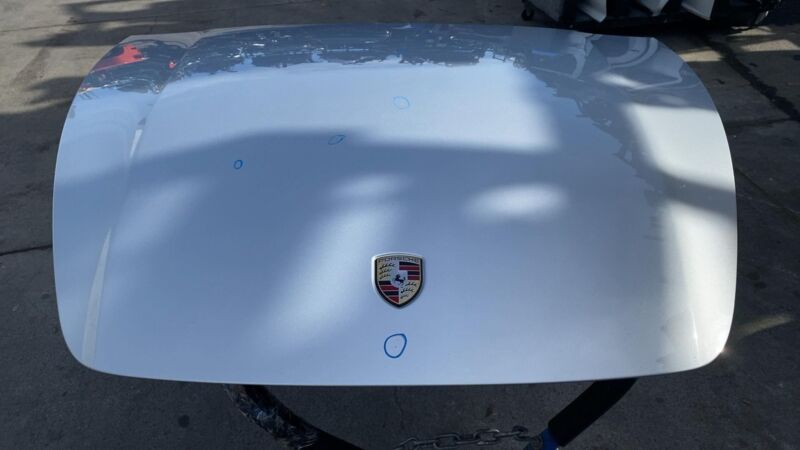 2011-2014 Porsche Cayenne Front Bonnet Hood Shell Panel Cover Assy Silver - LX7W