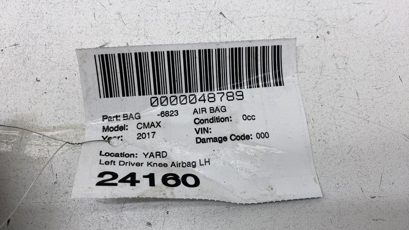 2013 2014 2015 2016 2017 2018 2019 Ford C-Max Escape Driver Knee Airba