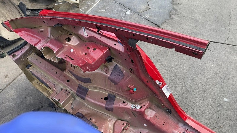 ⭕ 2017-2020 Tesla Model 3 Rear Left Quarter Panel Structural Frame Cut Red PPMR