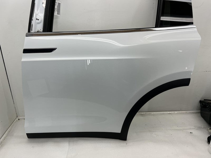 1028790-00-K ⭕ 2016-2024 Tesla Model X Rear Left Driver Falcon Door Shell Panel LH White PPSW
