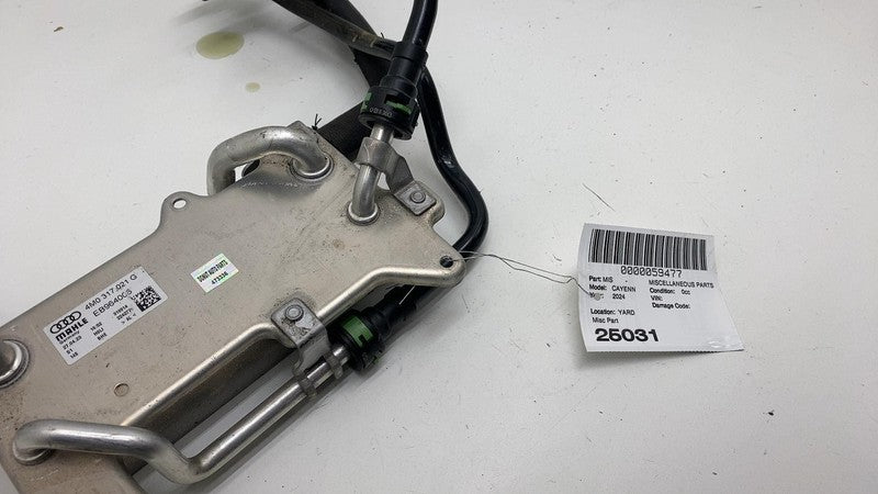 ⭕ 2018-2024 Porsche Cayenne Transmission Oil Cooler w/ Hose Pipe Tube 