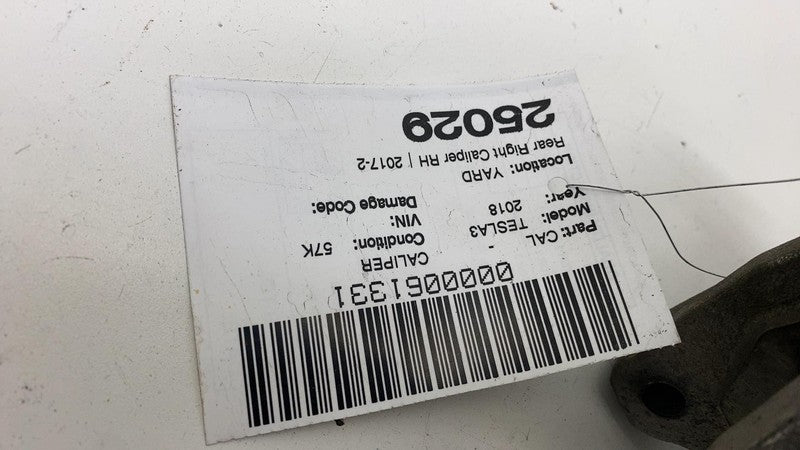 ⭕ 17-23 Tesla Model 3 Y Rear Right Caliper w/ Brake Line Hose BASE 104