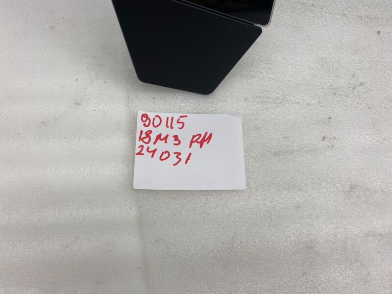 110044100C ⭕ 17-23 Tesla Model 3 Right B-Pillar Applique Glass Trim w/ Camera 1100441-00-C