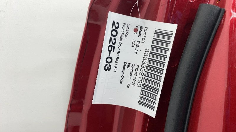 ⭕ 2020-2024 Tesla Model Y Front Passenger Side Door Shell Panel Right 