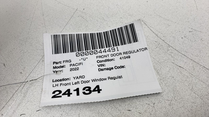 3040314F ⭕ 17-24 Chrysler Pacifica Front Left Door Window Regulator with Carrier 3040314F