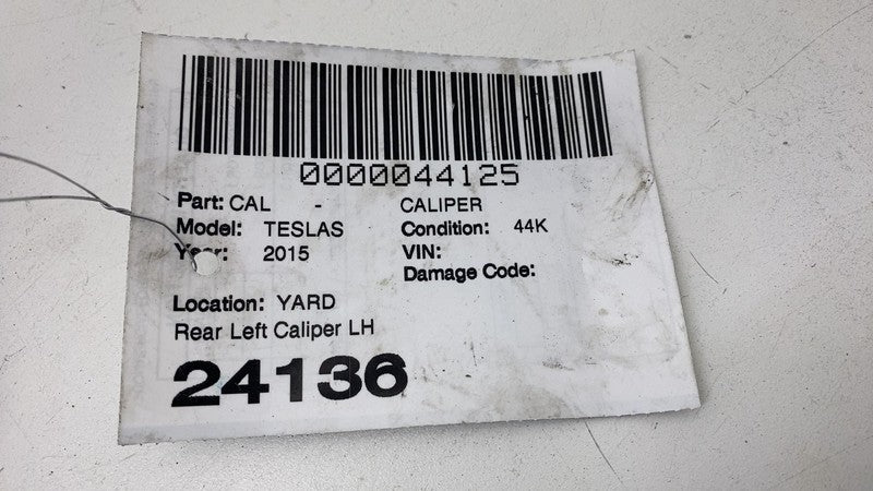 2012-2020 Tesla Model S MS Rear Driver Side Caliper w/ Brake Hose Line