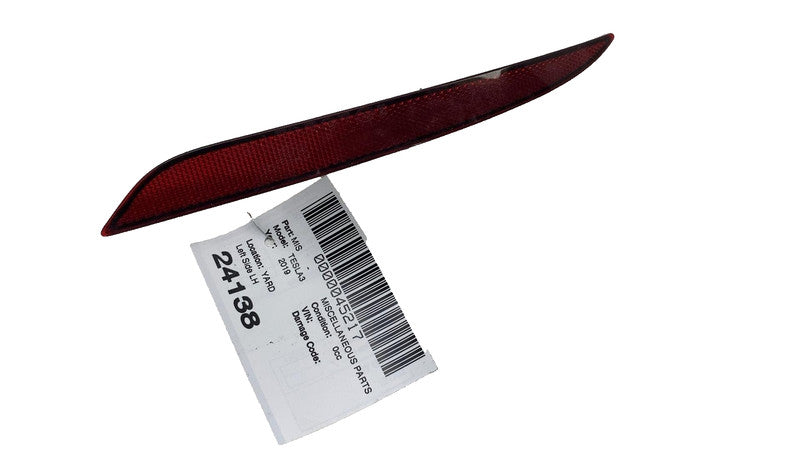 ⭕ 2017-2023 Tesla Model 3  Rear Side Bumper Light Reflector Lamp Left 