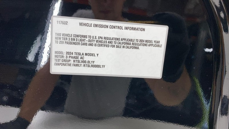 2020-2024 Tesla Model Y Front Bonnet Hood Shell Panel Assembly OEM Black - PBSB