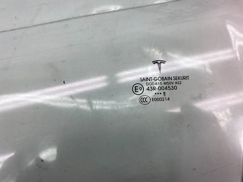 E9 43R-004530 ⭕ 2016-2020 Tesla Model X Front Driver Side Door Window Glass Left LH 43R-004530