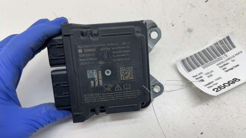 ⭕ 21-26 Model 3 Restraint Control Module RCM SRS 1512876-00-E (Has Cra