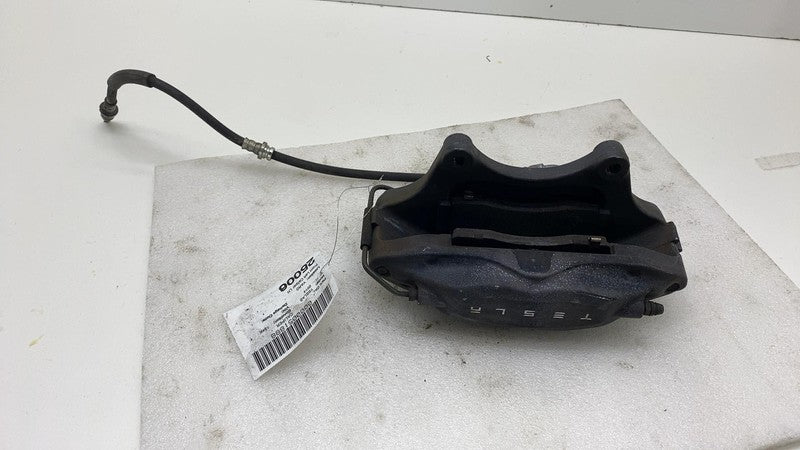 2012-2020 Tesla Model S MS Front Driver Side Caliper w/ Brake Hose Line Left LH