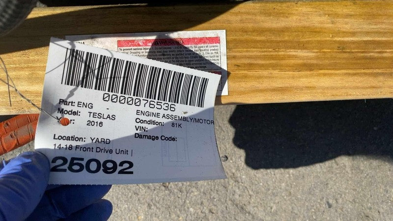 ⭕ 14-18 Tesla Model S Electric Engine Motor Front Small Drive Unit 103