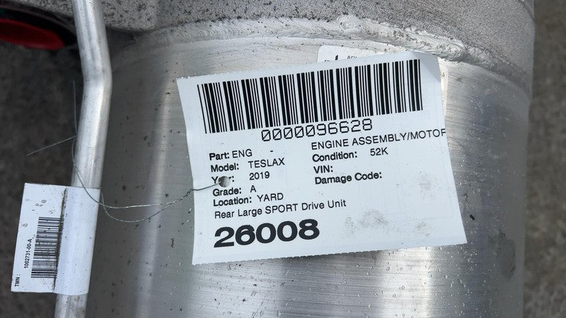 ⭕ 2016-2020 Tesla Model X Engine Motor Rear Large Drive Unit SPORT 100
