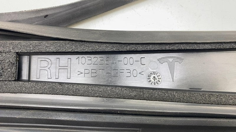⭕ 2016-2020 Tesla Model X MX B-Pillar Applique Glass Right w/ Seal 103
