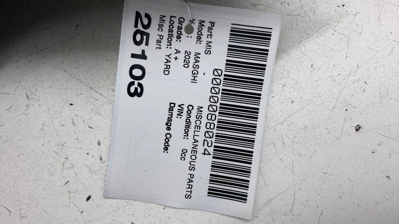 06700728960 ⭕ 14-20 Maserati Ghibli Rear Right Side C-Pillar Trim Cover Panel RH 06700728960