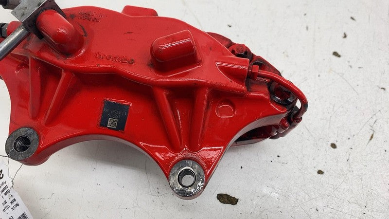 ⭕2016-2020 Tesla Model X Front Caliper w/ Brake Hose Line Right Red 10