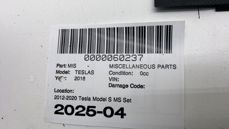 ⭕ 12-20 Model S Set of Front & Rear Door Trim Pull Cup 1002966-00-B/10