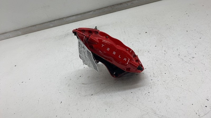 ⭕ 2012-2020 Tesla Model S MS Rear Passenger Caliper Red w/ Brake Hose 