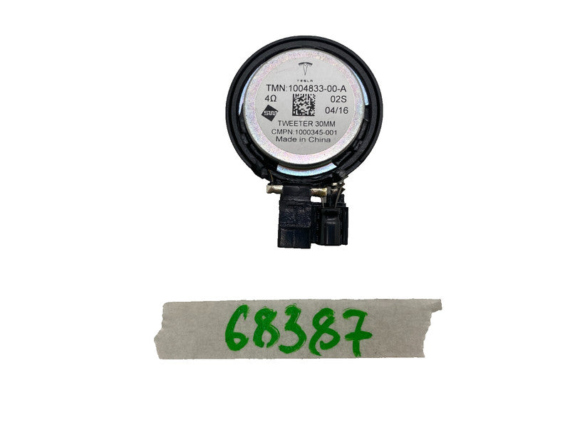 100483300A ⭕ 2012-2020 Tesla Model S X Audio System Speaker Tweeter 30MM Assy 1004833-00-A
