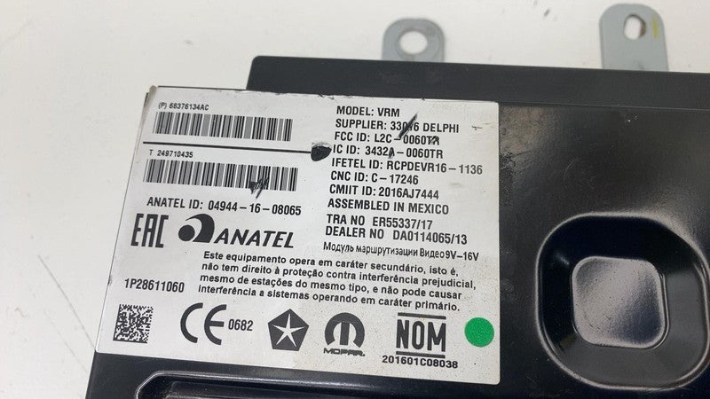 68376134AC ⭕ 2017-2021 Chrysler Pacifica Video Router System Control Module Unit 68376134AC