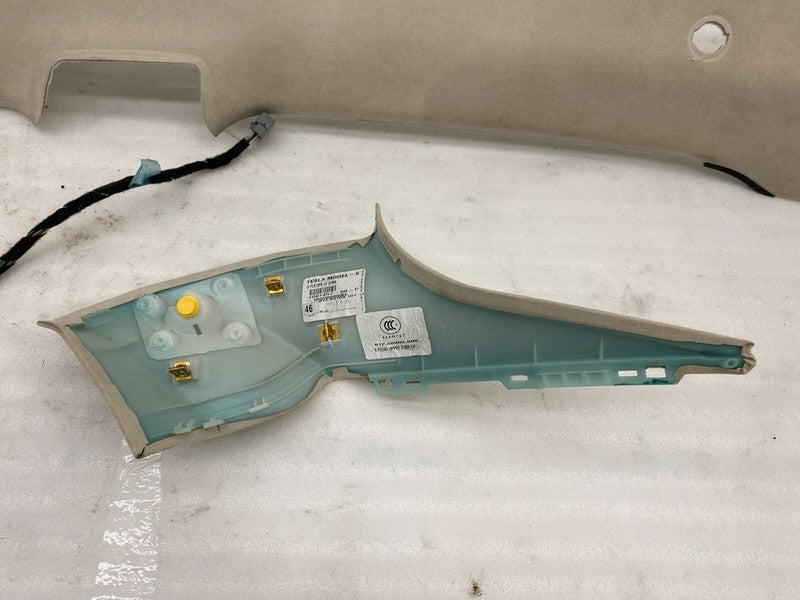 ⭕ 16-20 Tesla Model S SET of Ceiling Headliner Sunvisor Upper A + B + 