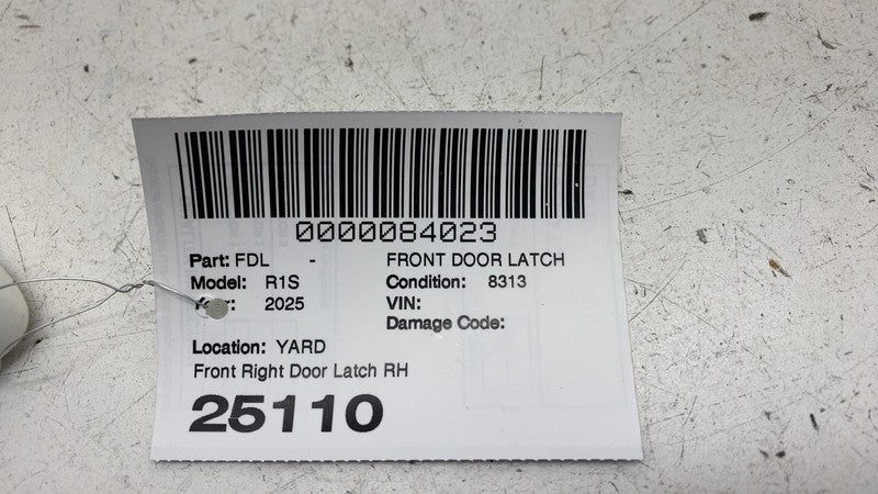 C200628532 ⭕ 2025 Rivian R1S Front Passenger Side Door Lock Latch Actuator Right C200628532