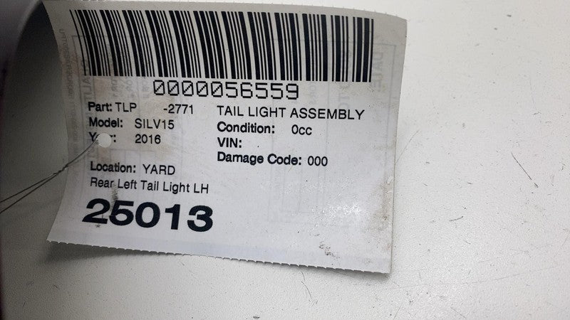 84019503 ⭕ 16-18 Silverado 1500 Rear Driver Side Taillight LED Tail Lamp Left LH 84019503