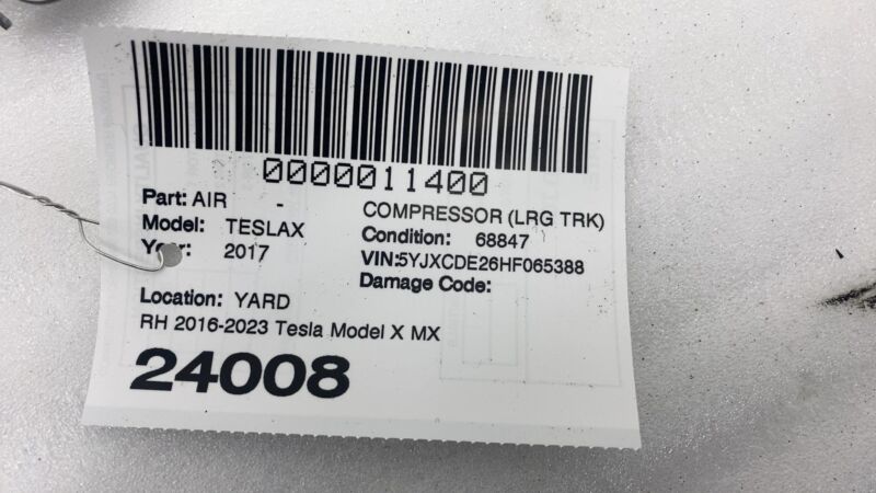 1036759-00-F ⭕16-23 Tesla Model X Front Right 1st Row Roof Curtain Airbag Module 1036759-00-F
